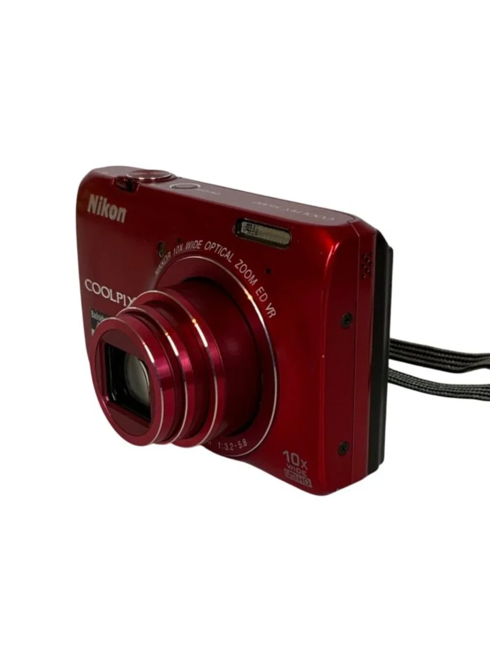 Nikon Coolpix S6300 Digital Camera 16MP Red With 10x Optical Zoom & Accessories